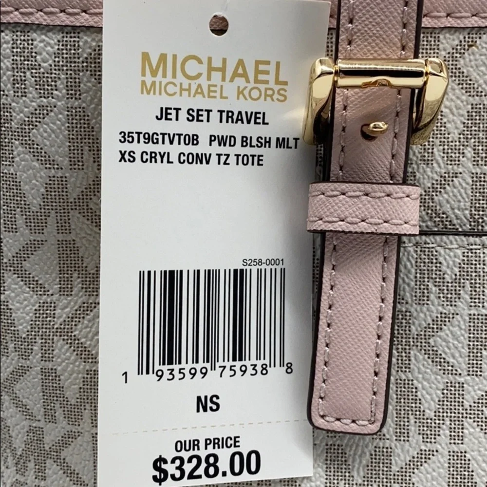 MICHAEL KORS XS CONVERTIBLE TOP ZIP TOTE